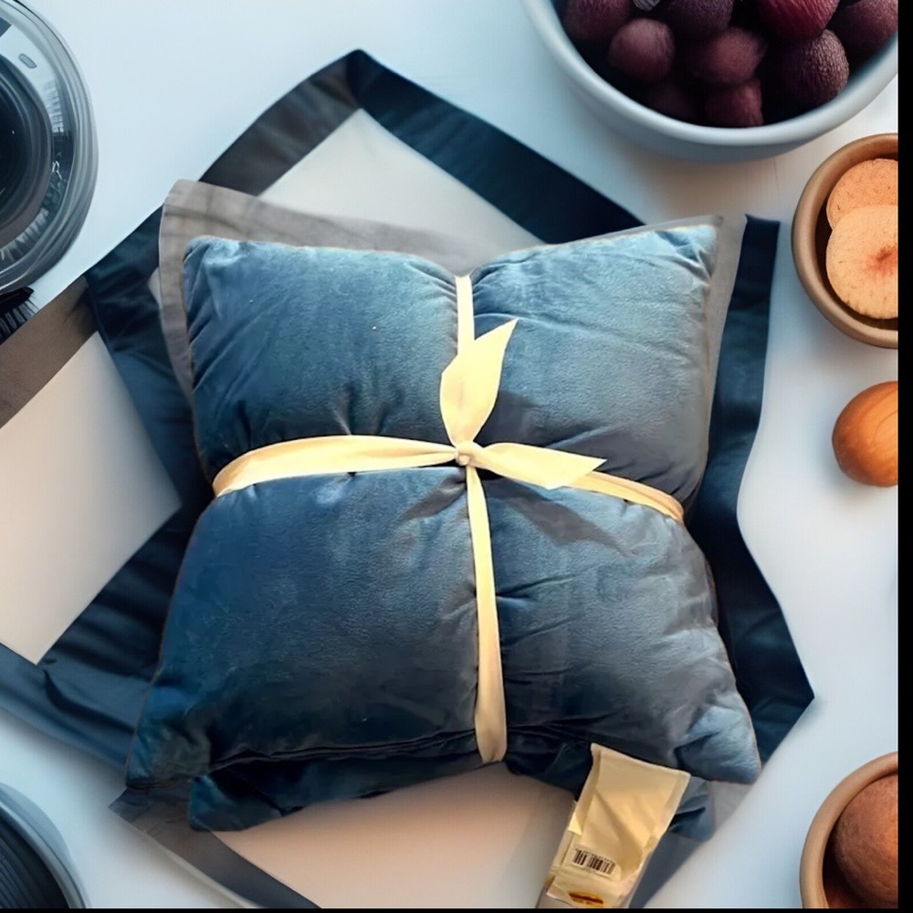 2 Pack Pillow Set Lush Decor Checkered Pattern Blue Home Decor Accent Pillows